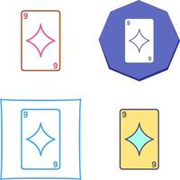 Diamonds Card Icon Design vector