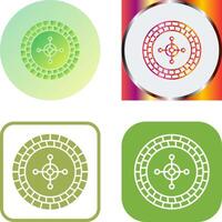 Roulette Icon Design vector