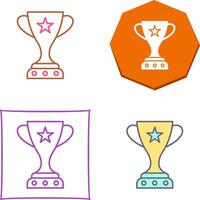 Unique Winner Icon Design vector