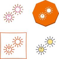 Unique Virus Icon Design vector