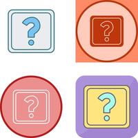 Unique Question Mark Icon Design vector