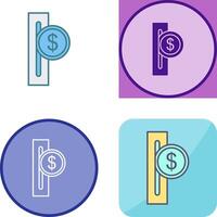 Slot for Coins Icon Design vector