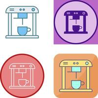 Unique Coffee Machine Icon Design vector