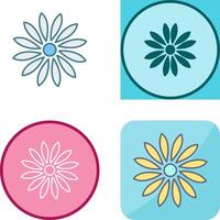 Unique Flower Icon Design vector