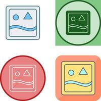 Unique Images Icon Design vector