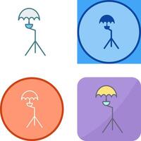 Unique Umbrella Stand Icon Design vector
