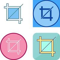 Unique Crop Icon Design vector