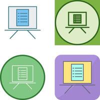 Unique Notice Board Icon Design vector