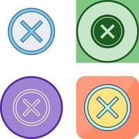 Do Not Cross Icon Design vector