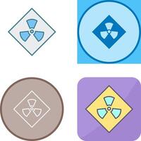 Radiation Icon Design vector