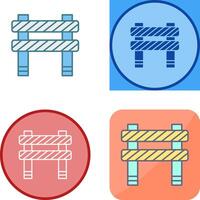 Unique Barrier Icon Design vector