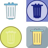 diseño de icono de basura vector