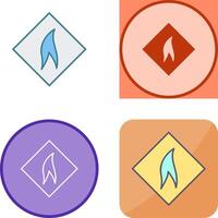 Flammable Material Icon Design vector