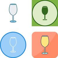 Wine Glass Icon Design vector