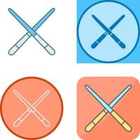 Pool Cue Icon Design vector