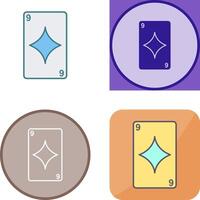 Diamonds Card Icon Design vector