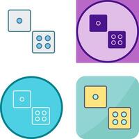 Dice Icon Design vector