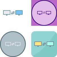 Unique Sharing Systems Icon Design vector