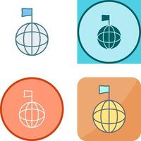 Unique Global Signals Icon Design vector