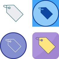Unique Tag Icon Design vector