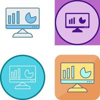 Unique Analytics Icon Design vector