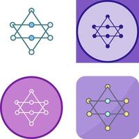 Unique Networks Icon Design vector