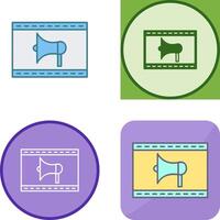 Unique Internet Ads Icon Design vector