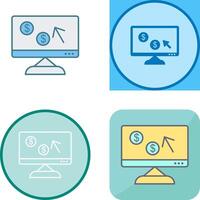 Unique Pay Per Click Icon Design vector