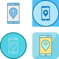 Unique GPS Service Icon Design vector