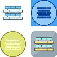 Unique Bricks Icon Design vector