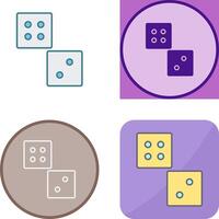 Unique Dice Icon Design vector