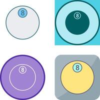 Unique Eight Ball Icon Design vector