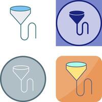 Unique Beer Bong Icon Design vector