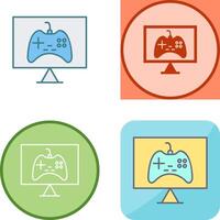 Unique Online Games Icon Design vector