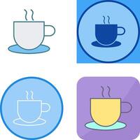 Unique Hot Coffee Icon Design vector