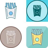 Unique French Fries Icon Design vector