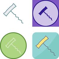 Unique Corkscrew Icon Design vector