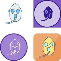 Unique Oxygen Mask Icon Design vector