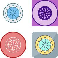 Unique Optical Diaphram Icon Design vector