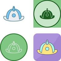 Unique Firefighter Hat Icon Design vector