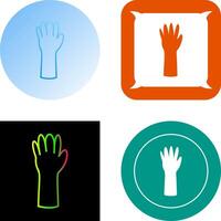Unique Gloves Icon Design vector