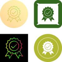 Unique Quality Control Icon Design vector