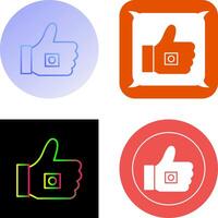 Unique Like Marketing Icon Design vector