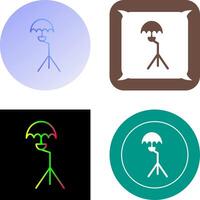 Unique Umbrella Stand Icon Design vector