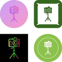 Unique Camera on Stand Icon Design vector