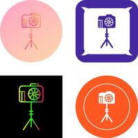 Unique Camera Stand Icon Design vector