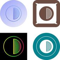 Unique Contrast Icon Design vector