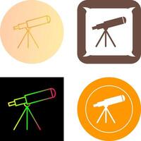 diseño de icono de telescopio vector