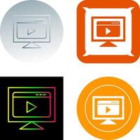 Streaming Icon Design vector