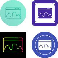 Webpage Statistics Icon Design vector